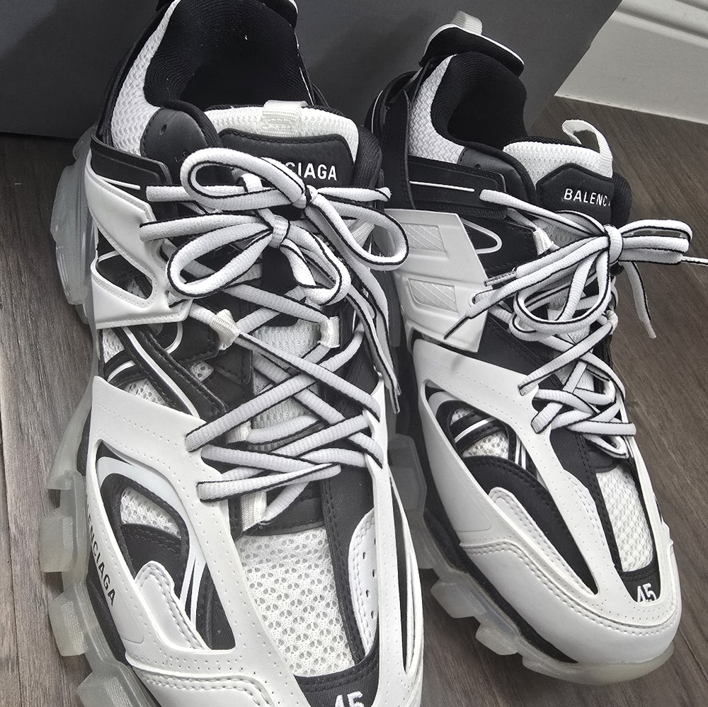 White/Black Men Balenciaga Track